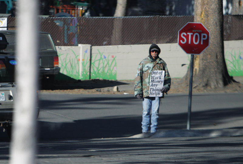 truckee homeless man